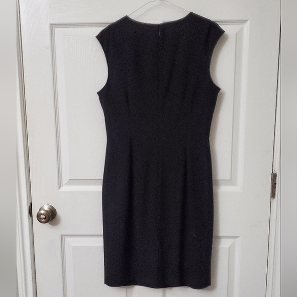 Calvin Klein Little Black Dress Sunburst Sheath Sleeveless Size 12 EUC - Picture 12 of 12